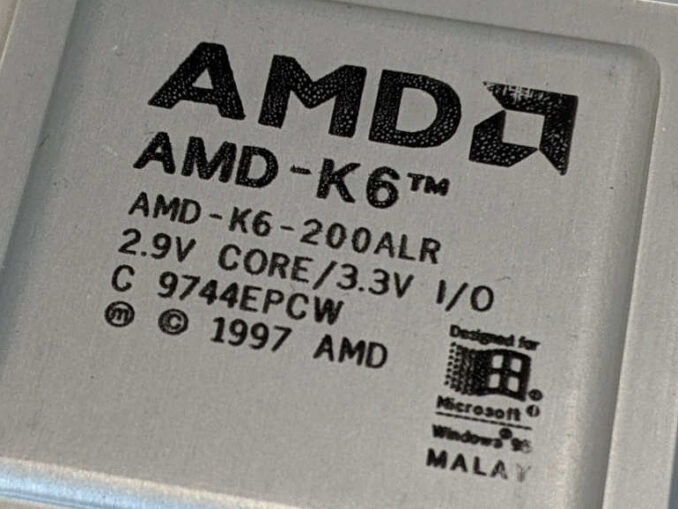 AMD K6-200ALR Prozessor C9744EPCW 2.9V Core