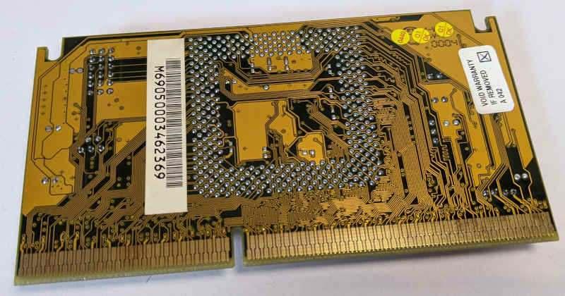 Intel Pentium III SL3VJ Prozessor Adapter Rückseite