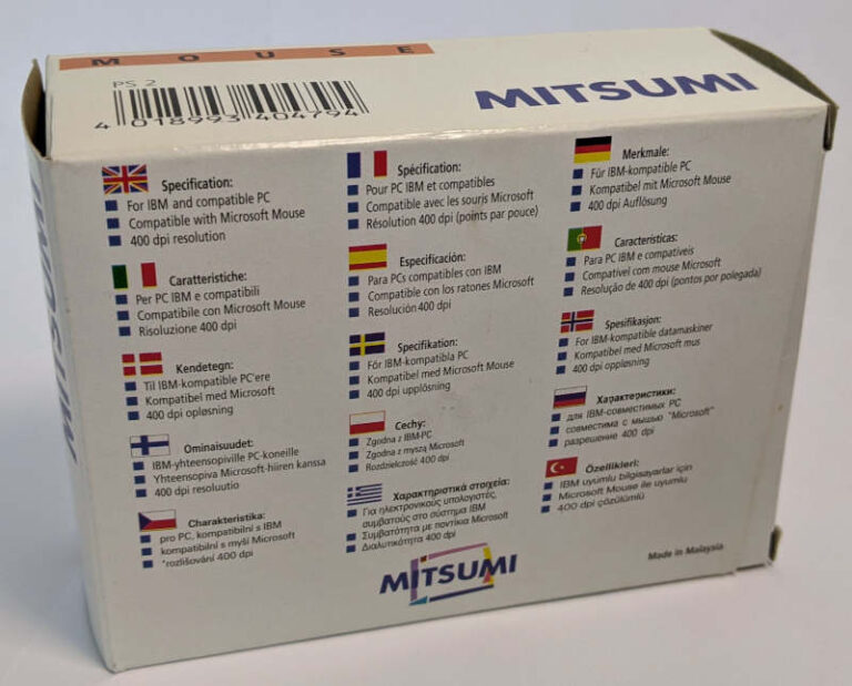 Souris Mitsumi Ew4ecm-s3102 M-s102 – PS2 – Vintage IBM1 – Occasion