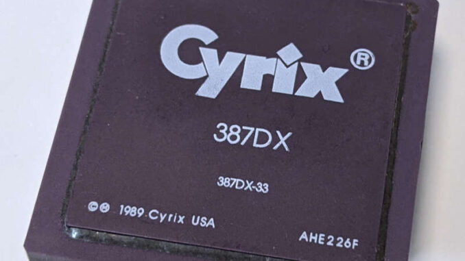 Cyrix 387DX-33 Prozessor FasMath CX-83D87 Koprozessor