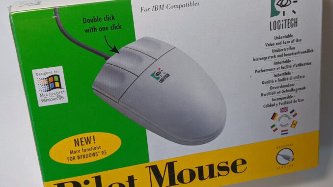 Logitech Pilot Mouse PS/2 Mouse-Port 3-Tasten