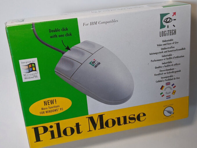 Logitech Pilot Mouse PS/2 Mouse-Port 3-Tasten