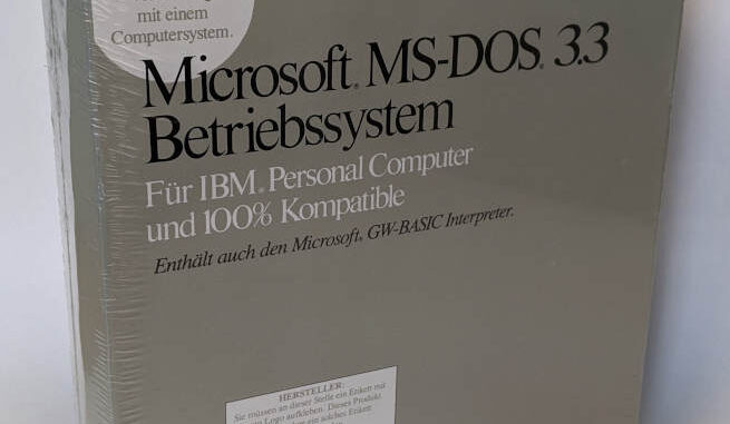 Microsoft MS-DOS 3.3 Deutsch Box Retail