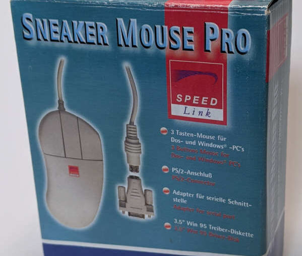 Sneaker Mouse Pro PS/2 + Seriell 3-Tasten-Maus