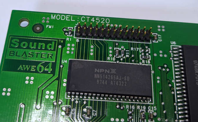 Creative Labs Soundblaster AWE64 NPNX NN514265AJ-60