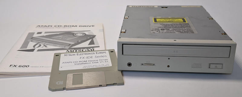 Mitsumi CRMC-FX600S CD-ROM IDE ATAPI Treiber und Handbuch