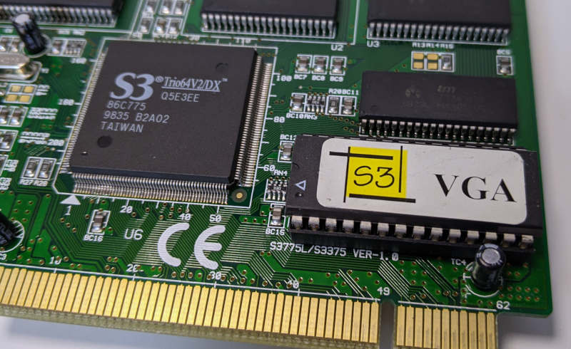 Grafikkarte S3 Trio64V2/DX Graphics PCI VGA Video Card Bios