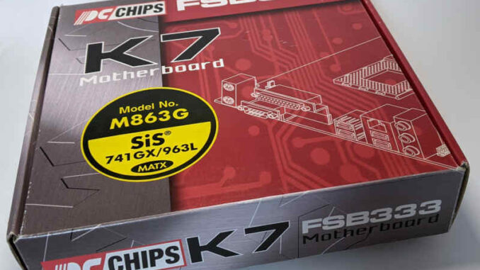 PC-Chips PC-Mainboard K7 M863G SiS 741GX Box