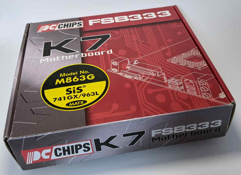 PC-Chips PC-Mainboard K7 M863G SiS 741GX Box