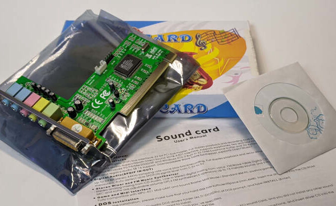C-Media Electronics CMI8738 / 8768 Soundkarte PCI Treiber CD Verpackung