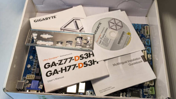 Gigabyte PC-Mainboard GA-Z77-DS3H Verpackungsinhalt Treiber CD Handbuch