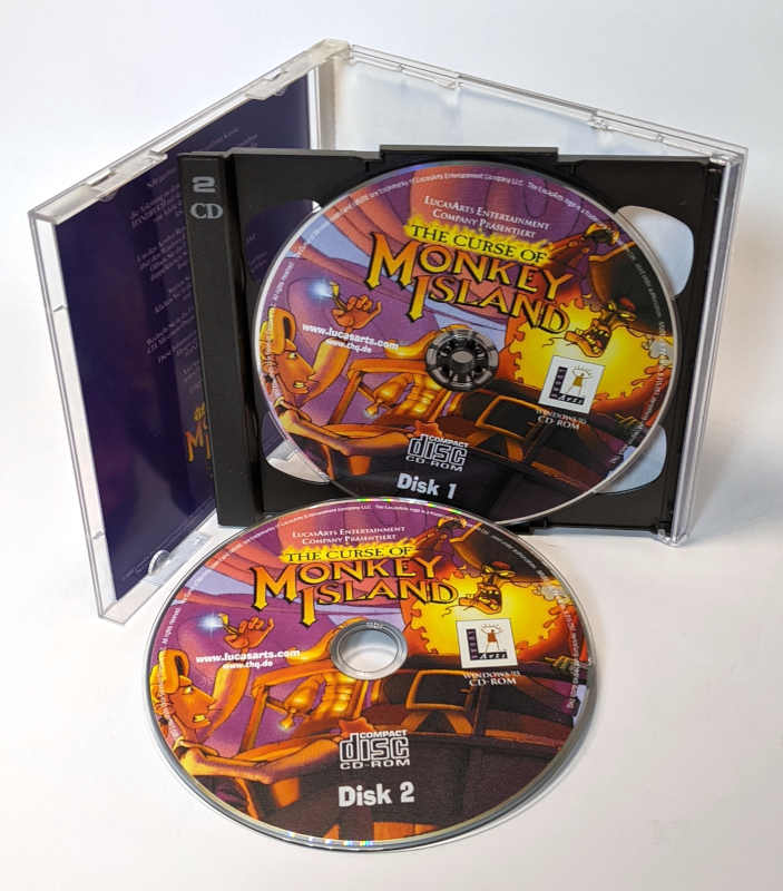 PC-Spiel The Curse Of Monkey Island 3 - Lucas Arts - CD-ROM Jewel Case - 2 CDs