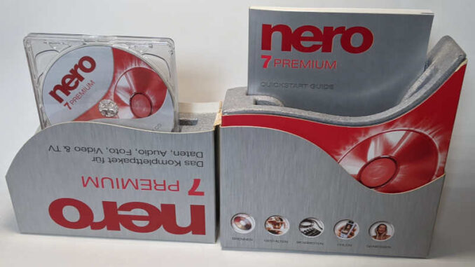 Nero 7 Premium Brennprogramm CD-Recording Software CD-ROM Handbuch