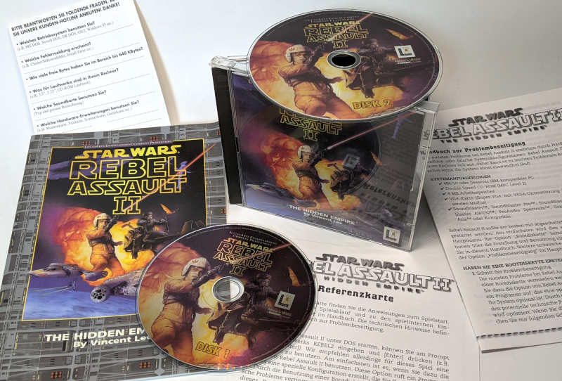 PC-Spiel Star Wars Rebel Assault II - CD-ROM Handbuch