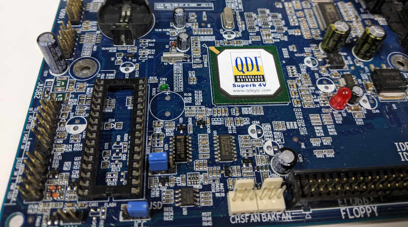 QDI Superb IV PC-Mainboard Bios-Sockel FAN-Ports