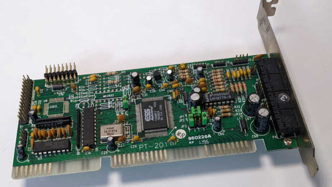 Pinetech PT-201 ISA Soundkarte ESS Soundchip