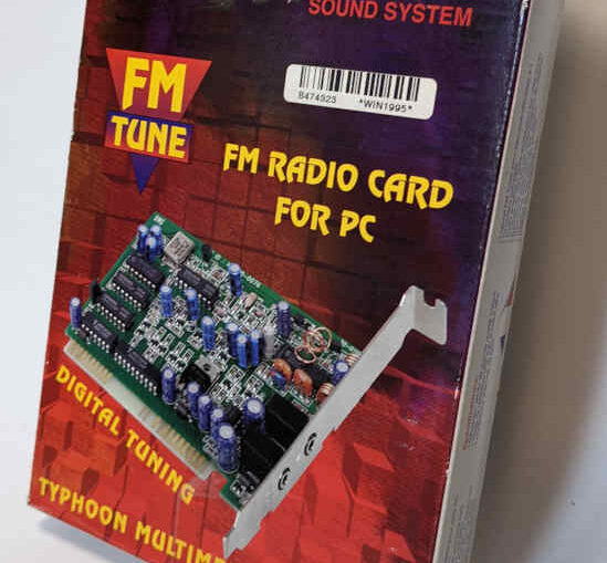 Typhoon Radio Card ISA 8-Bit FM Tune Digital Tuning for PC Sound System