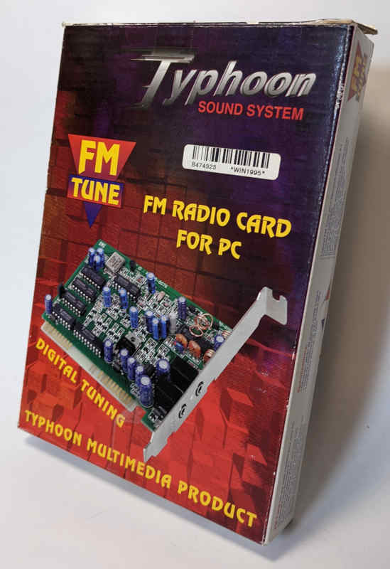 Typhoon Radio Card ISA 8-Bit FM Tune Digital Tuning for PC Sound System