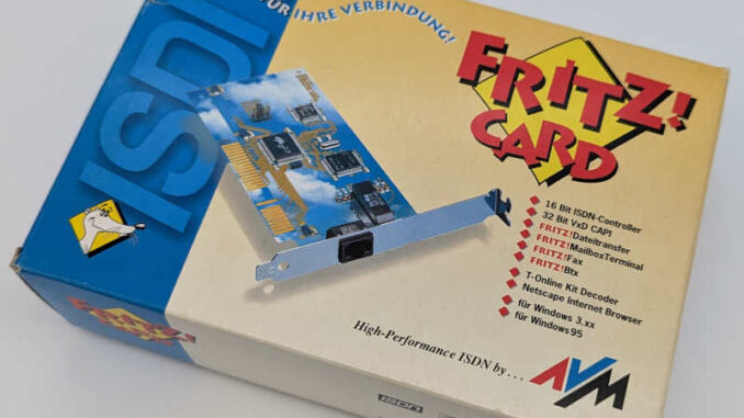 AVM Fritz!Card ISDN Controller ISA-Bus - Verpackung