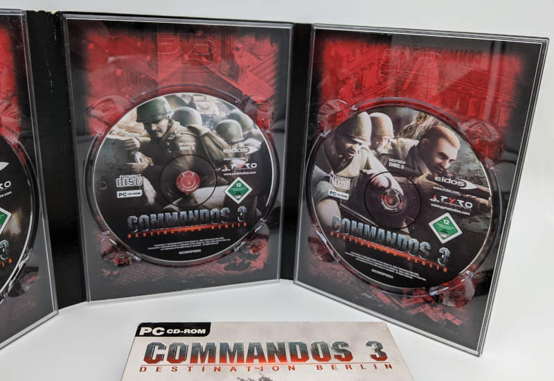 Commandos 3 - Destination Berlin - Originalverpackung - CD-ROM 2 und 3