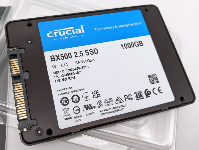 Crucial BX500 SSD 1000GB - CT1000BX500SSD1 - 2,5" SATA SSD - Firmware M6CR056