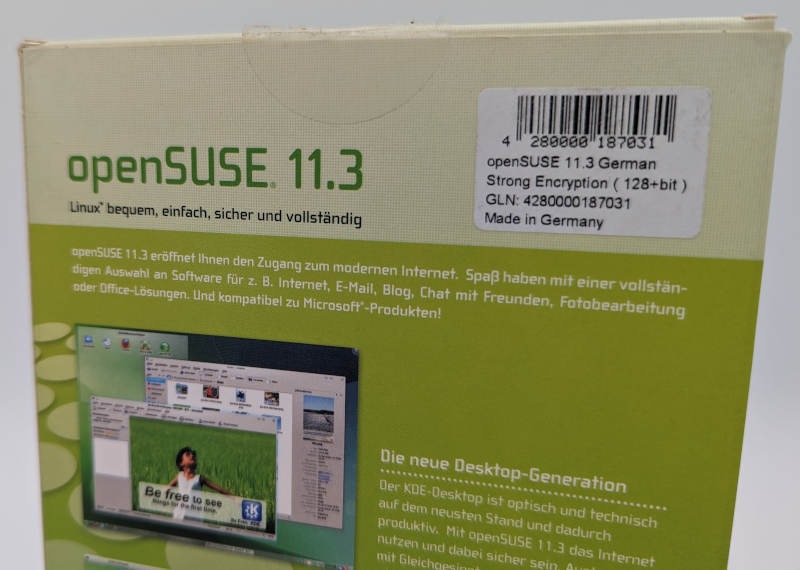 Linux OpenSUSE 11.3 - Deutsch - Box - Strong Encryption