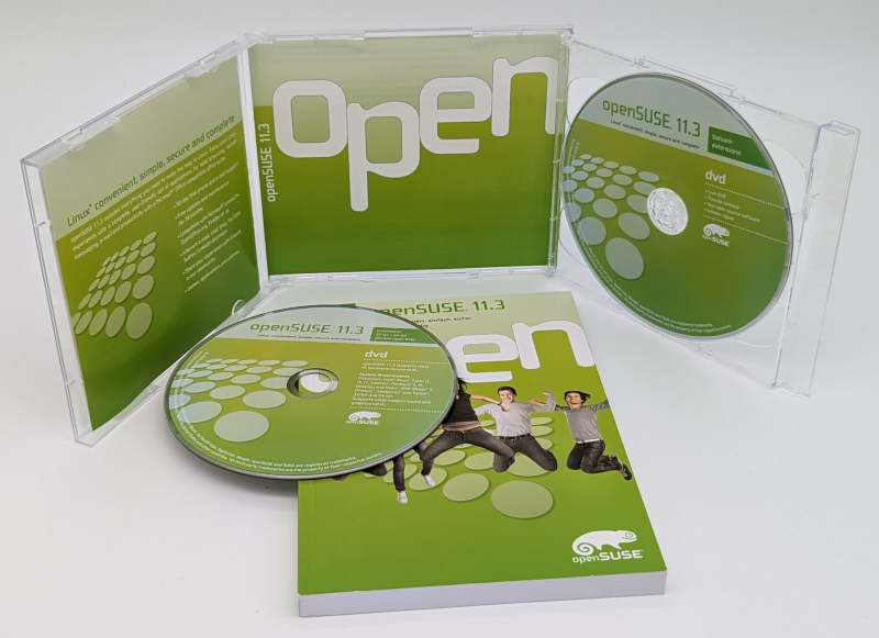 Linux OpenSUSE 11.3 - Deutsch - Box - Handbuch und DVDs im Jewel Case