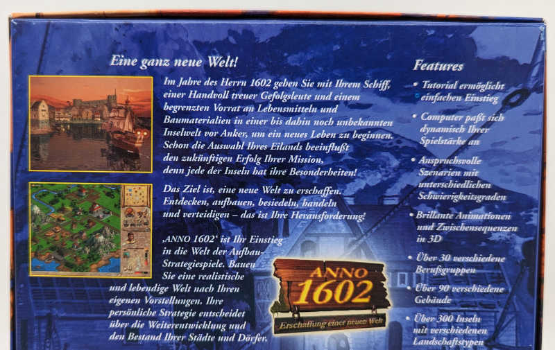 PC-Spiel Anno 1602 - Erschaffung einer neuen Welt - Eigenschaften