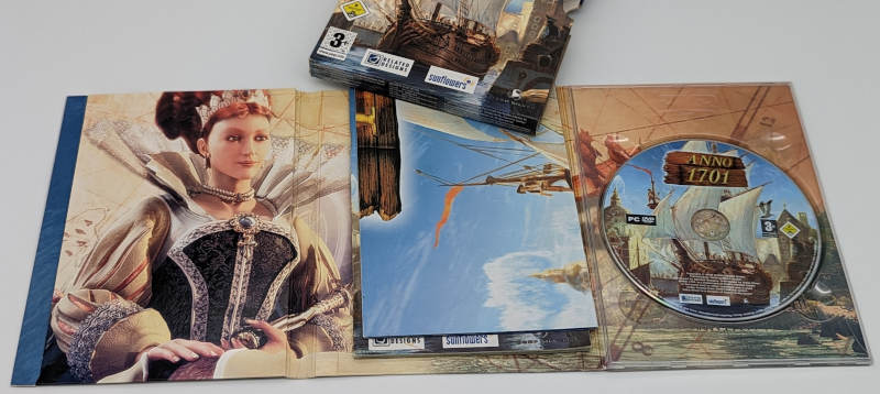 PC-Spiel Anno 1701 - Wirtschaftssimulation - Handbuch, DVD und Poster