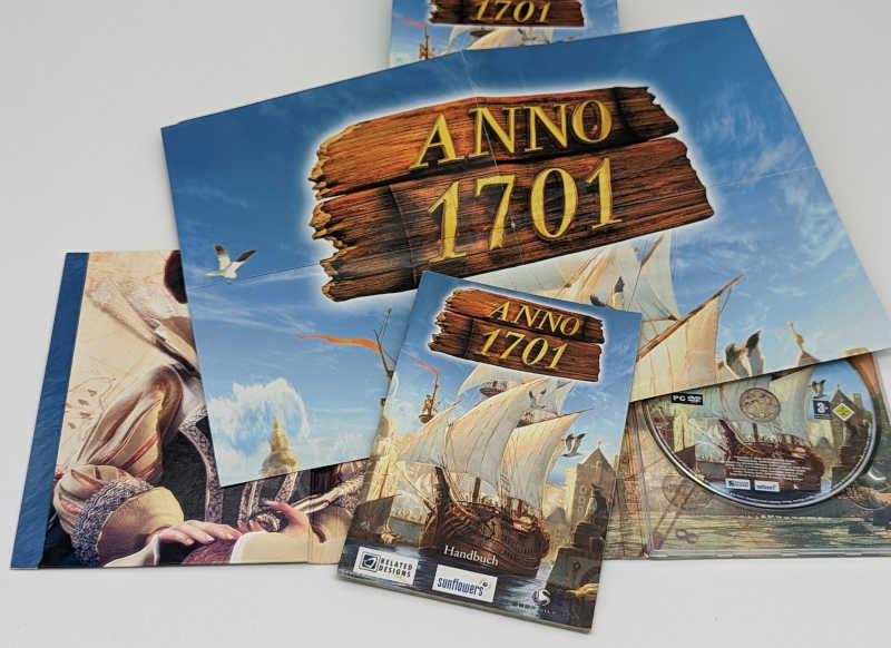 PC-Spiel Anno 1701 - Wirtschaftssimulation - Handbuch und Anno 1701 Poster