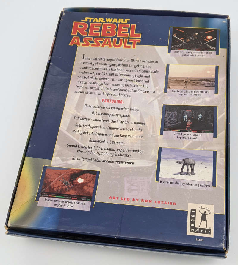 Star Wars - Rebel Assault - CD-ROM - US Version - Big Box - Rückseite