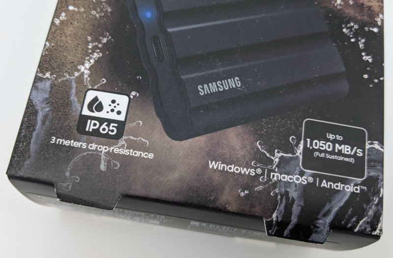 Samsung Portable SSD T7 Shield 2TB - USB SSD - IP65 - Windows - macOs - Android