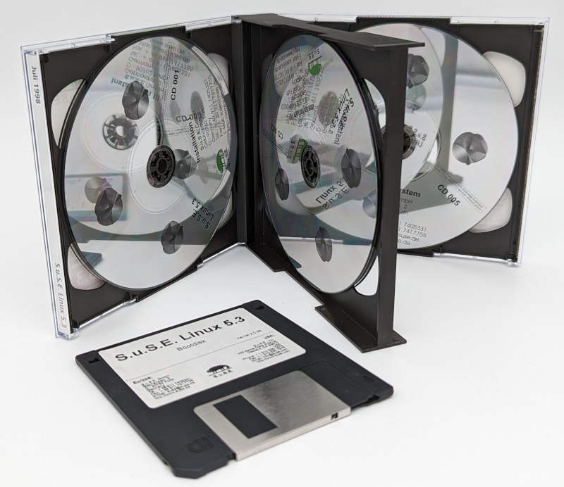 Suse Linux 5.3 Big Box CD-ROM - CDs und Diskette