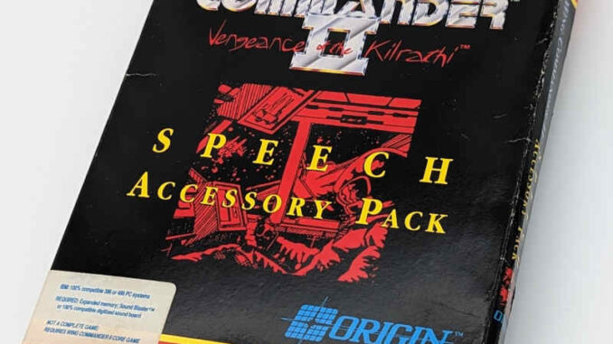 Wing Commander II - Vengeance of the Kilrathi - Speech Accessory Pack - Box