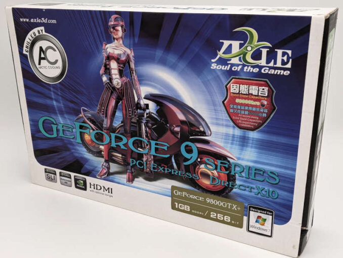 Axle3D Geforce 9800GTX+ Grafikkarte 1GB - PCI-Express - Originalverpackung