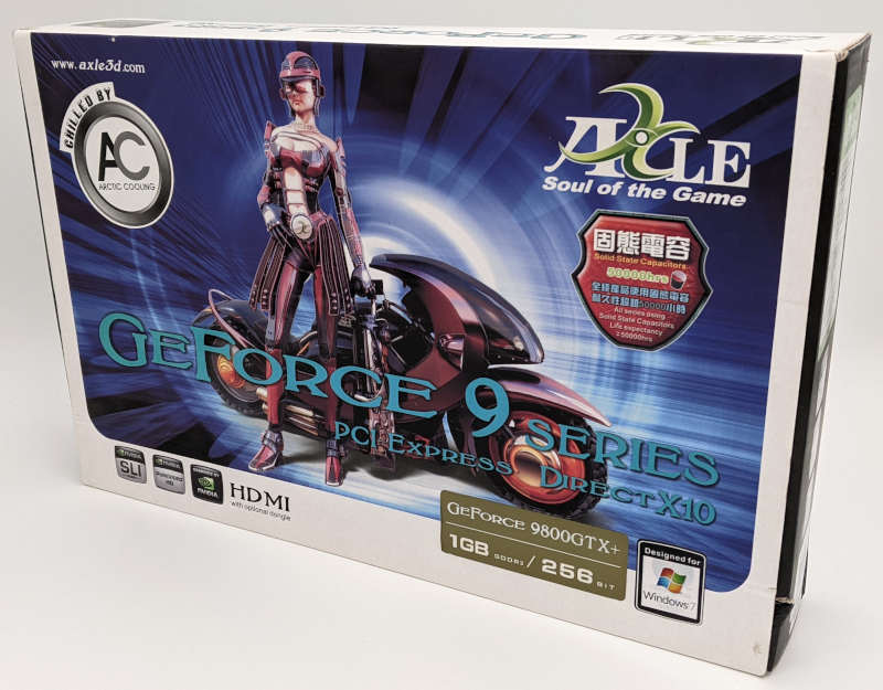 Axle3D Geforce 9800GTX+ Grafikkarte 1GB - PCI-Express - Originalverpackung