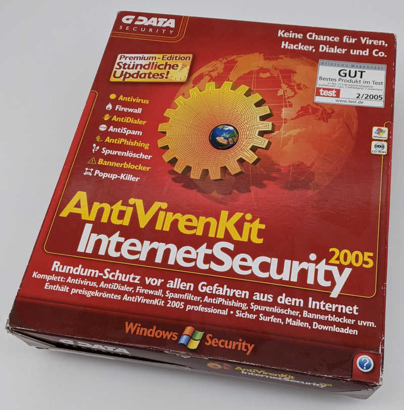 GData AntiVirenKit - Internet Security 2005 - Windows Security - Originalverpackung