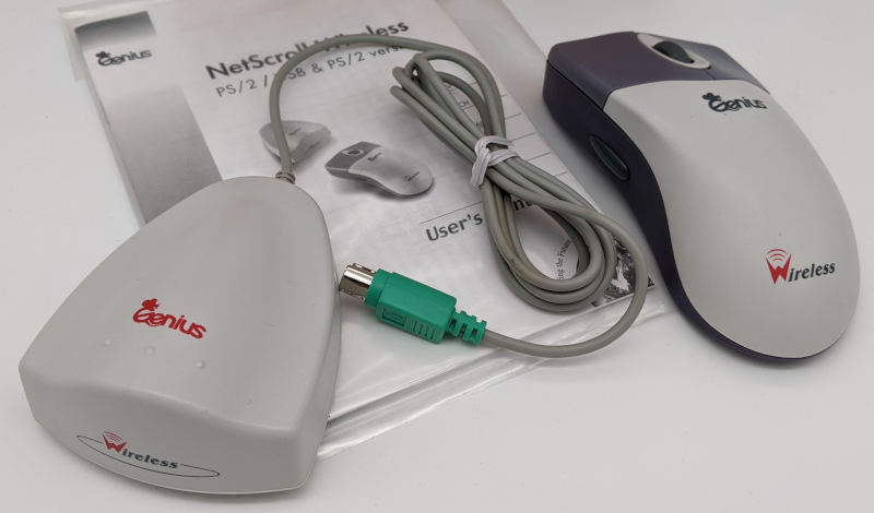 Genius Wireless NetScroll Wheel Mouse Empfänger PS/2 - neu und unbenutzt