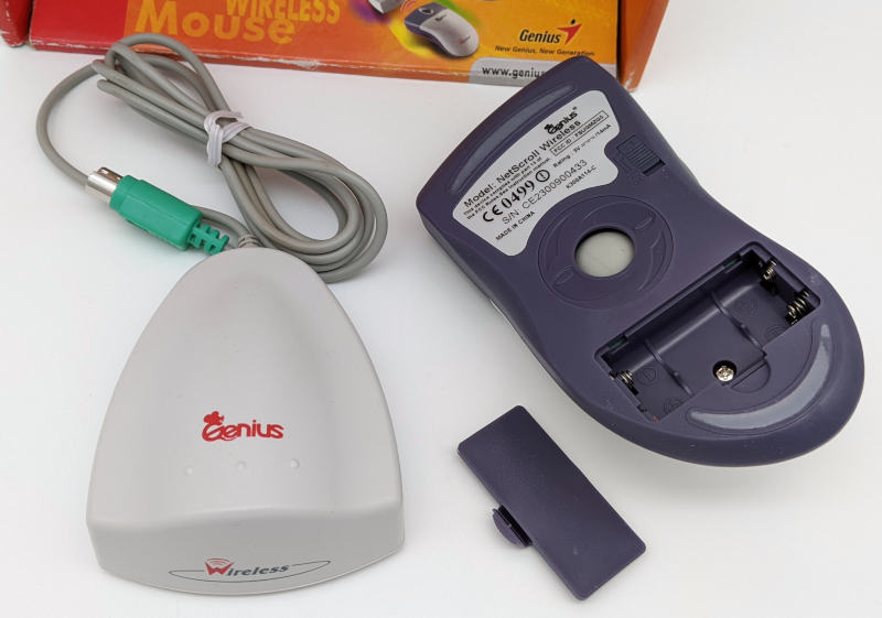 Genius Wireless NetScroll Wheel Mouse Empfänger mit Maus