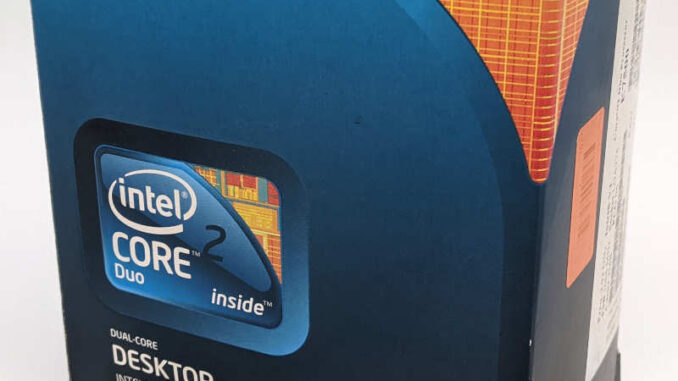 Intel Core2 Duo Prozessor E7500 - Boxed - Originalverpackung mit Kühler
