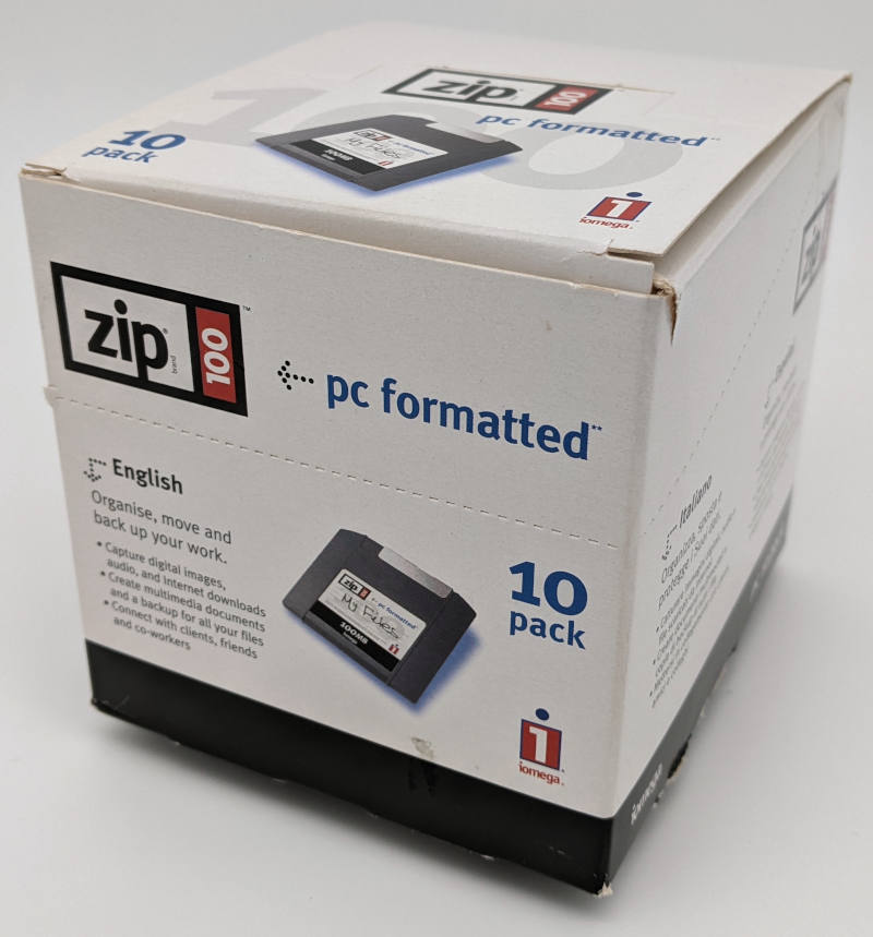 Original Iomega ZIP-Disketten 100MB - 10er-Pack - Originalverpackung