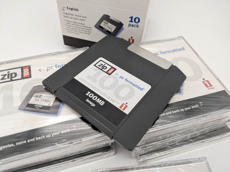 Original Iomega ZIP-Disketten 100MB - 10er-Pack - PC formatiert