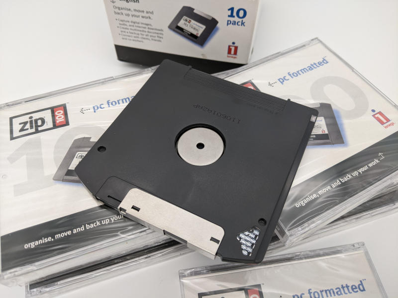 Original Iomega ZIP-Disketten 100MB - 10er-Pack - Rückseite