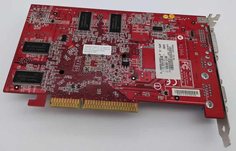 MSI ATI Radeon 9600XT Grafikkarte AGP 128MB DDR - RX9600XT-TD128 - Rückseite