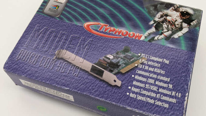 Typhoon Modem Quick Com 56 PCI - Originalverpackung