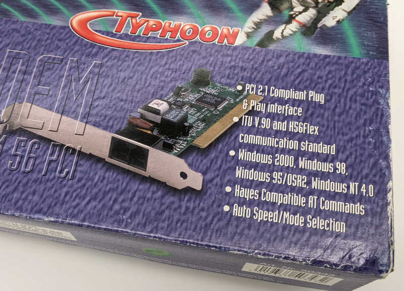 Typhoon Modem Quick Com 56 PCI - Windows 2000, 98, 95 und NT