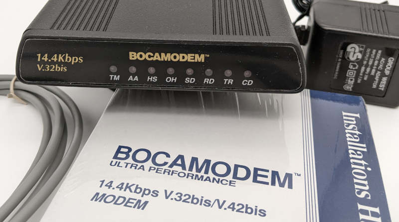 Bocamodem 14.4Kbps Fax Data External Modem Seriell - Modem mit Status-LEDs