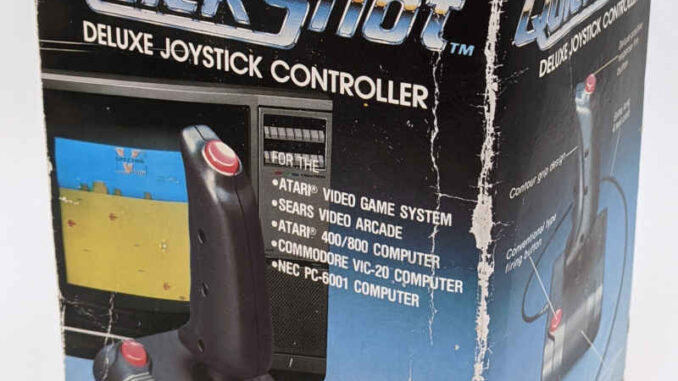 Spectravideo QuickShot Deluxe Joystick Controller 1982 - Originalverpackung erste Version